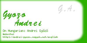 gyozo andrei business card